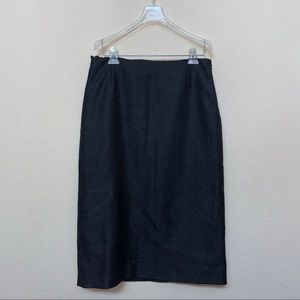Jil Sander Grey Wool Cashmere Pencil Skirt Sz 40
